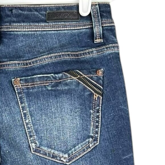 BUCKLE BLACK Women Made Italy Blue Skinny Candiani Denim Jean 25x32 Stretch NWOT - Picture 5 of 12